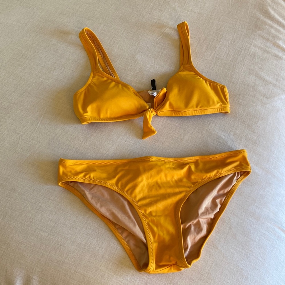 NWT Yellow madewell bikini set